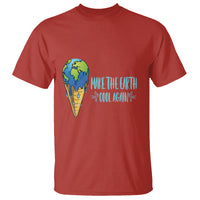 Earth Day T Shirt Make The Earth Cool Again Funny Melting Ice Cream - Wonder Print Shop