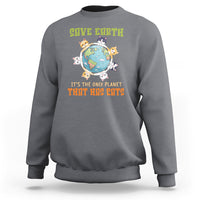 Earth Day Cat Lover Sweatshirt Save Earth It's The Only Planet That Has Cats - Wonder Print Shop