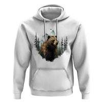 Nature Lover Hoodie Bear Wildlife Outdoor Mountains Forest Earth Day - Wonder Print Shop