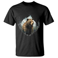 Nature Lover T Shirt Bear Wildlife Outdoor Mountains Forest Earth Day - Wonder Print Shop
