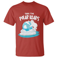 Earth Day T Shirt Save The Polar Bears Climate Awareness - Wonder Print Shop