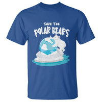 Earth Day T Shirt Save The Polar Bears Climate Awareness - Wonder Print Shop