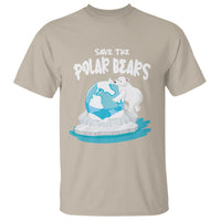 Earth Day T Shirt Save The Polar Bears Climate Awareness - Wonder Print Shop
