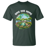 Earth Day T Shirt Save Our Home Animals Wildlife Nature Lover - Wonder Print Shop