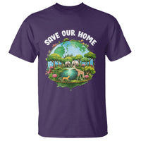 Earth Day T Shirt Save Our Home Animals Wildlife Nature Lover - Wonder Print Shop