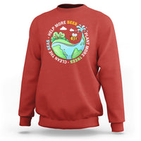Earth Day Sweatshirt Help More Bees Plant More Trees Clean The Seas - Wonder Print Shop