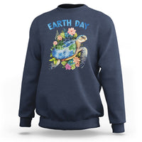 Earth Day Sweatshirt Sea Turtle Save Our Ocean - Wonder Print Shop