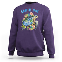 Earth Day Sweatshirt Sea Turtle Save Our Ocean - Wonder Print Shop