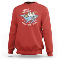 Earth Day Sweatshirt Save Our Oceans Save Our Future Whale - Wonder Print Shop