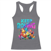 Rock Collector Racerback Tank Top Keep Rocking Geologist