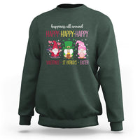 Happy Valentines St Patrick Easter Day Gnomies Sweatshirt - Wonder Print Shop