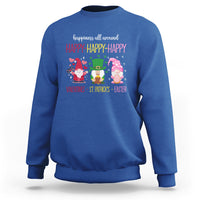 Happy Valentines St Patrick Easter Day Gnomies Sweatshirt - Wonder Print Shop