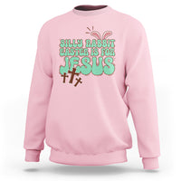 Silly Rabbit Easter Is For Jesus Funny Sweatshirt - Wonder Print Shop