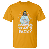 Easter Day T Shirt Guess Who's Back Funny Jesus Bunny - Wonder Print Shop