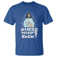 Easter Day T Shirt Guess Who's Back Funny Jesus Bunny - Wonder Print Shop