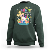 Easter Day Sweatshirt No Bunny Loves Me Like Jesus Cute Rabbit - Wonder Print Shop