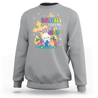 Easter Day Sweatshirt No Bunny Loves Me Like Jesus Cute Rabbit - Wonder Print Shop