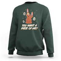 Easter Day Sweatshirt You Want A Piece Of Me Chocolate Bunny - Wonder Print Shop