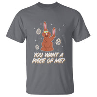 Easter Day T Shirt You Want A Piece Of Me Chocolate Bunny - Wonder Print Shop
