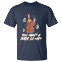 Easter Day T Shirt You Want A Piece Of Me Chocolate Bunny - Wonder Print Shop
