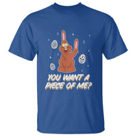 Easter Day T Shirt You Want A Piece Of Me Chocolate Bunny - Wonder Print Shop
