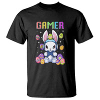 Easter Day T Shirt Bunny Gamer Playing Video Game - Wonder Print Shop