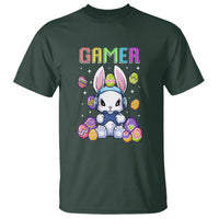 Easter Day T Shirt Bunny Gamer Playing Video Game - Wonder Print Shop