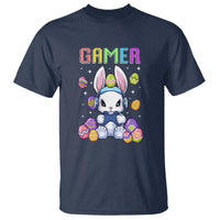 Easter Day T Shirt Bunny Gamer Playing Video Game - Wonder Print Shop
