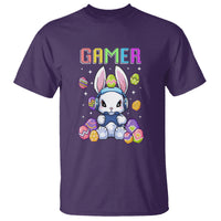 Easter Day T Shirt Bunny Gamer Playing Video Game - Wonder Print Shop