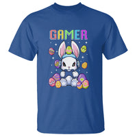Easter Day T Shirt Bunny Gamer Playing Video Game - Wonder Print Shop