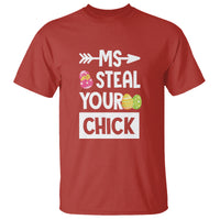Easter Day T Shirt Ms. Steal Your Chick Funny Egg Baby Chicken - Wonder Print Shop