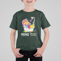 Funny Easter Day T Shirt For Kid Prepare To Dye Sunday Egg Hunting - Wonder Print Shop