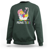 Funny Easter Day Sweatshirt Prepare To Dye Sunday Egg Hunting - Wonder Print Shop