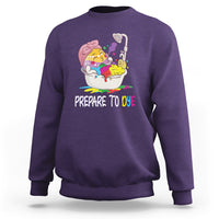 Funny Easter Day Sweatshirt Prepare To Dye Sunday Egg Hunting - Wonder Print Shop