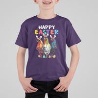 Easter Day T Shirt For Kid Funny Chicken Bunny Costume Farmer Farm Animal - Wonder Print Shop
