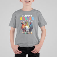Easter Day T Shirt For Kid Funny Chicken Bunny Costume Farmer Farm Animal - Wonder Print Shop