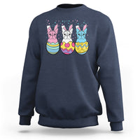 Easter Day Sweatshirt Cute Bunny French Bulldogs Frenchie Dog Lover - Wonder Print Shop