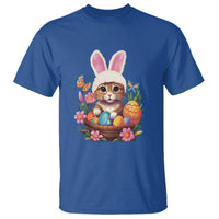 Easter Day T Shirt Cute Bunny Cat Lover Eggs Basket - Wonder Print Shop