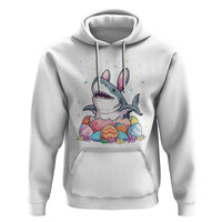 Easter Day Cute Bunny Shark Egg Basket Hoodie - Wonder Print Shop