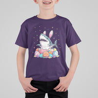 Easter Day Cute Bunny Shark Egg Basket T Shirt For Kid - Wonder Print Shop