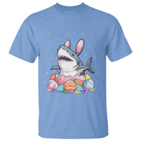 Easter Day Cute Bunny Shark Egg Basket T Shirt - Wonder Print Shop