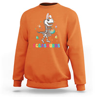 Easter Day Sweatshirt Eggasaurus Stegosaurus Dinosaur Egg Bunny - Wonder Print Shop