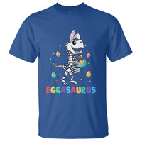 Easter Day T Shirt Eggasaurus Stegosaurus Dinosaur Egg Bunny - Wonder Print Shop