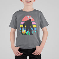 Easter Day Funny Bigfoot Bunny Egg Basket T Shirt For Kid - Wonder Print Shop