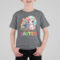 Easter Day Cute Unicorn Bunny Egg Basket T Shirt For Kid - Wonder Print Shop