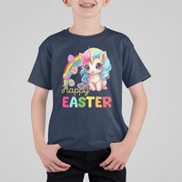 Easter Day Cute Unicorn Bunny Egg Basket T Shirt For Kid - Wonder Print Shop