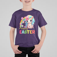Easter Day Cute Unicorn Bunny Egg Basket T Shirt For Kid - Wonder Print Shop