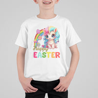 Easter Day Cute Unicorn Bunny Egg Basket T Shirt For Kid - Wonder Print Shop