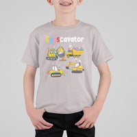 Easter Day T Shirt For Kid Eggscavator Egg Hunt Construction Trucks Toddler Boys - Wonder Print Shop