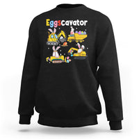 Easter Day Sweatshirt Eggscavator Egg Hunt Construction Trucks Toddler Boys - Wonder Print Shop